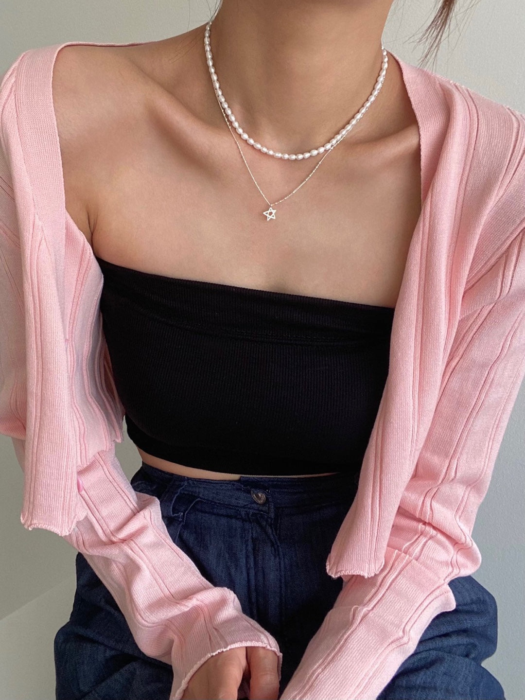 [925silver] freshwater pearl necklace