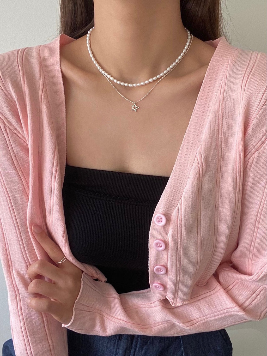 [925silver] freshwater pearl necklace