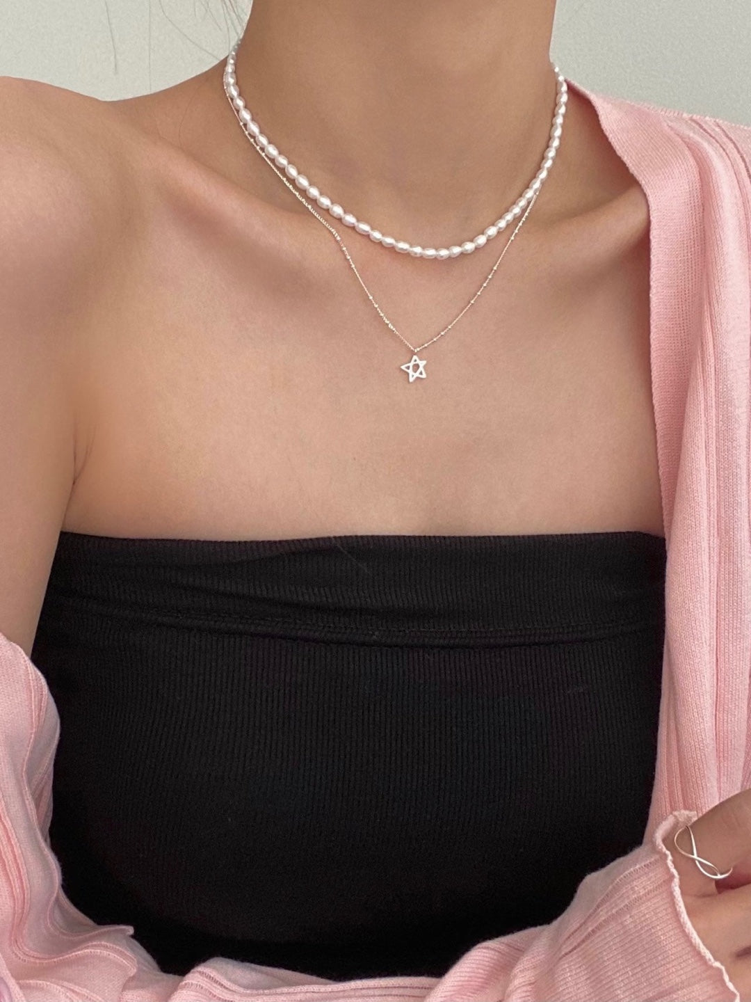 [925silver] freshwater pearl necklace