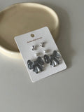 3-in-1 ribbon earrings set