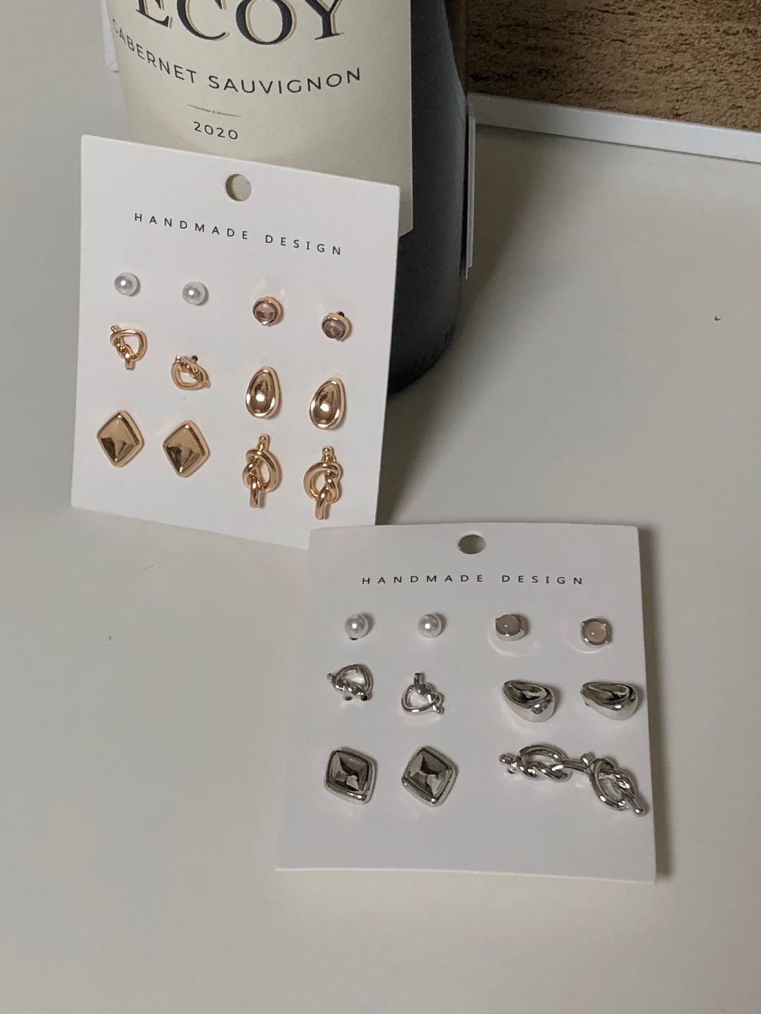 6-in-1 mini twisted earrings set