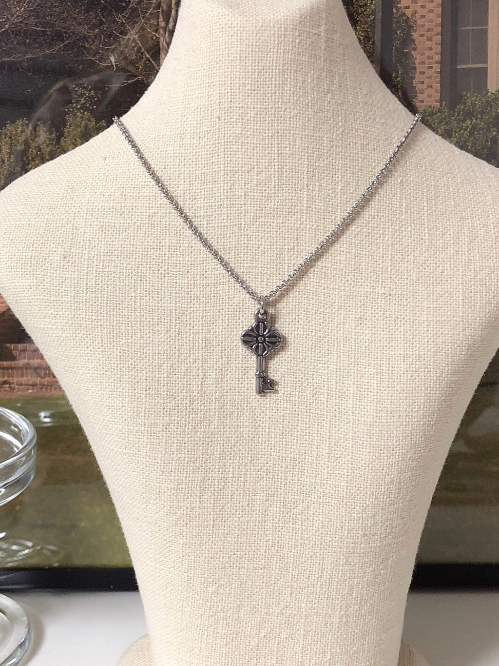 [surgical steel] unisex key necklace