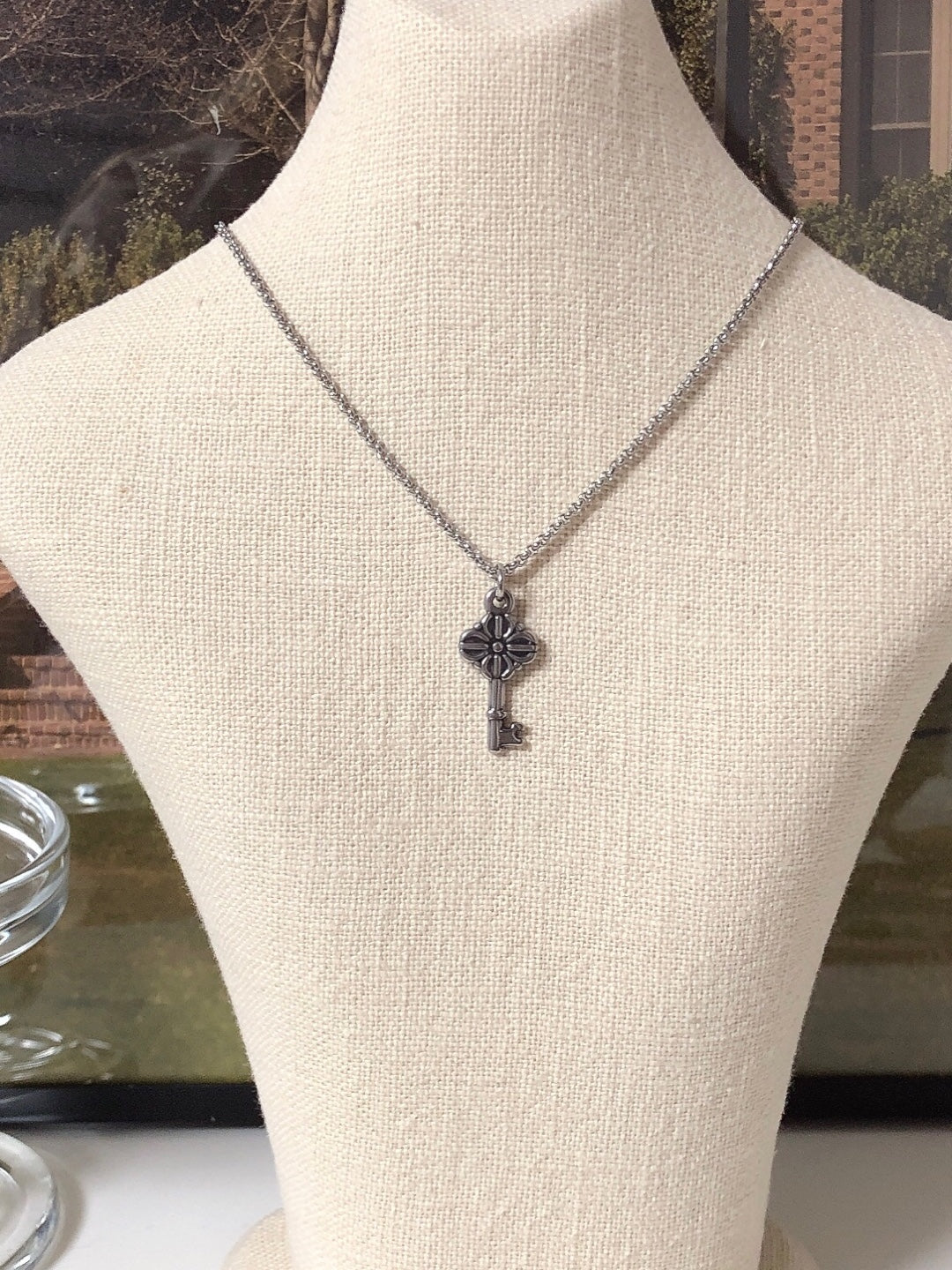 [surgical steel] unisex key necklace