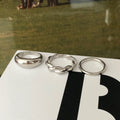 3-in-1 basic twisted bold layered ring