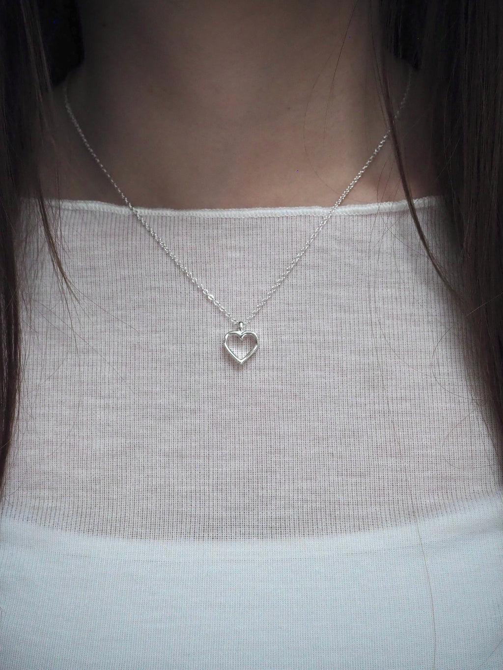 [surgical steel] "love yourself" heart necklace