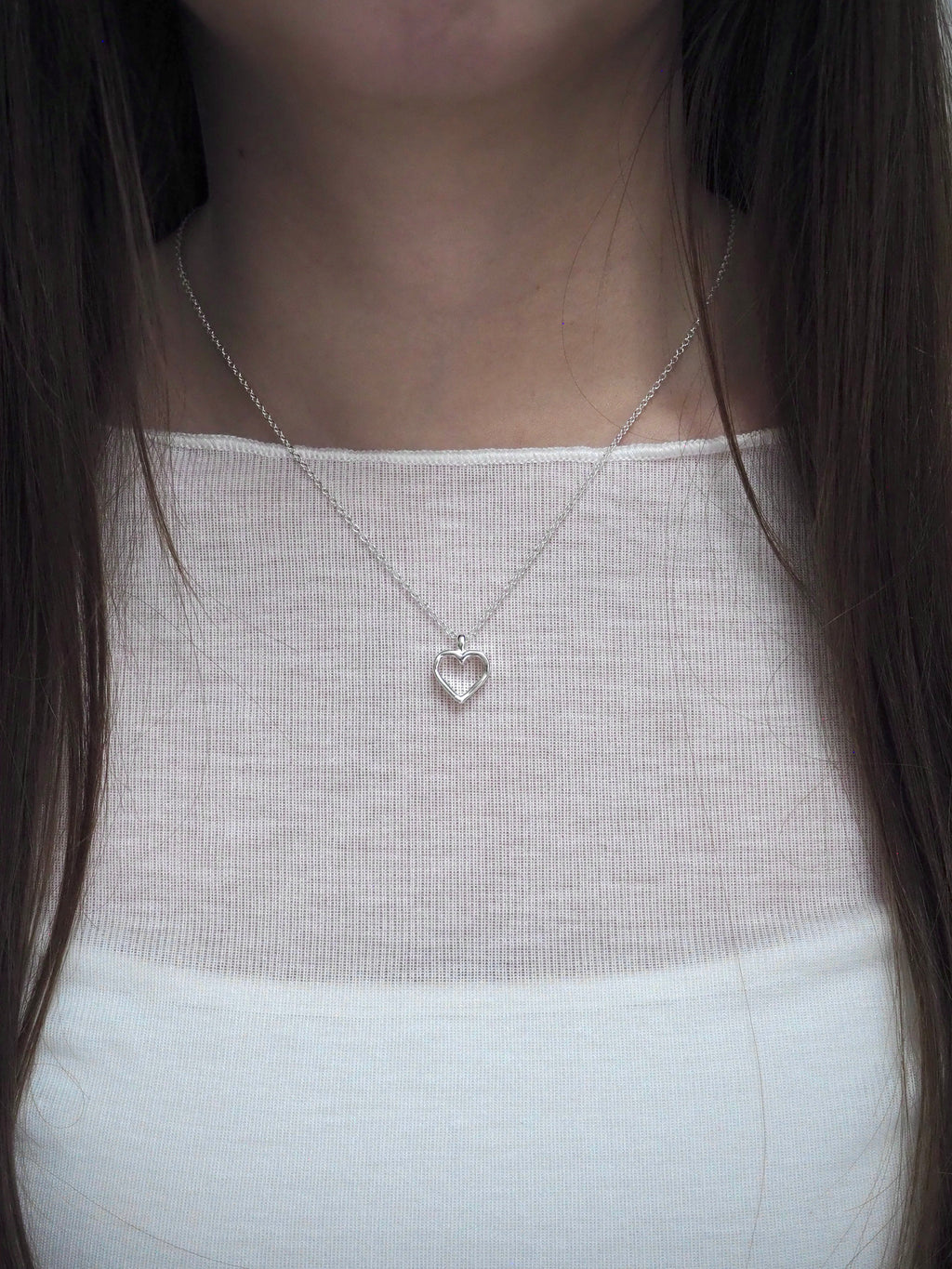 [surgical steel] "love yourself" heart necklace