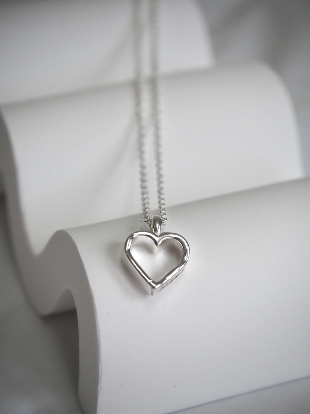 [surgical steel] "love yourself" heart necklace