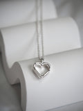 [surgical steel] "love yourself" heart necklace