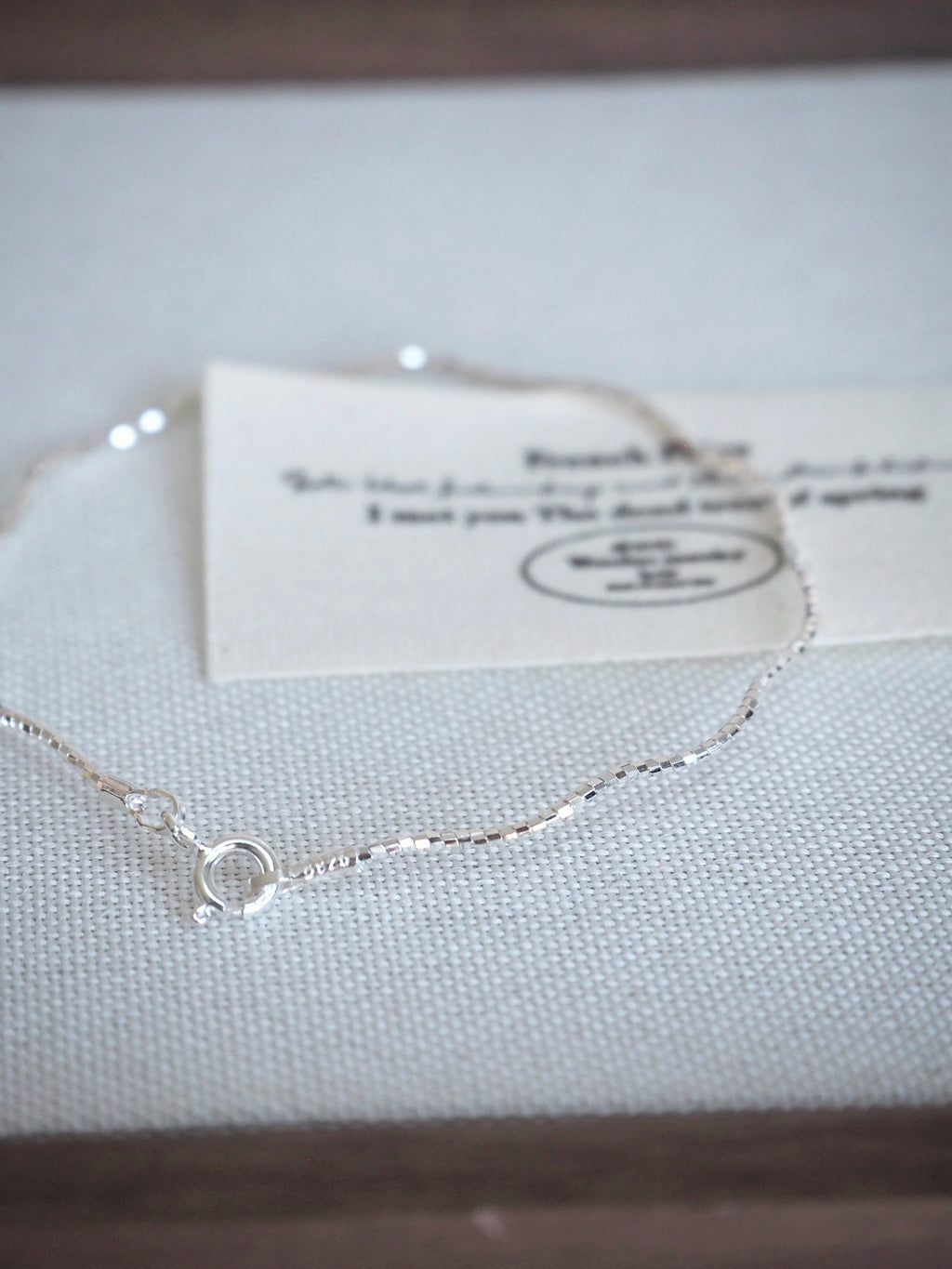 [925silver] simple wave bracelet