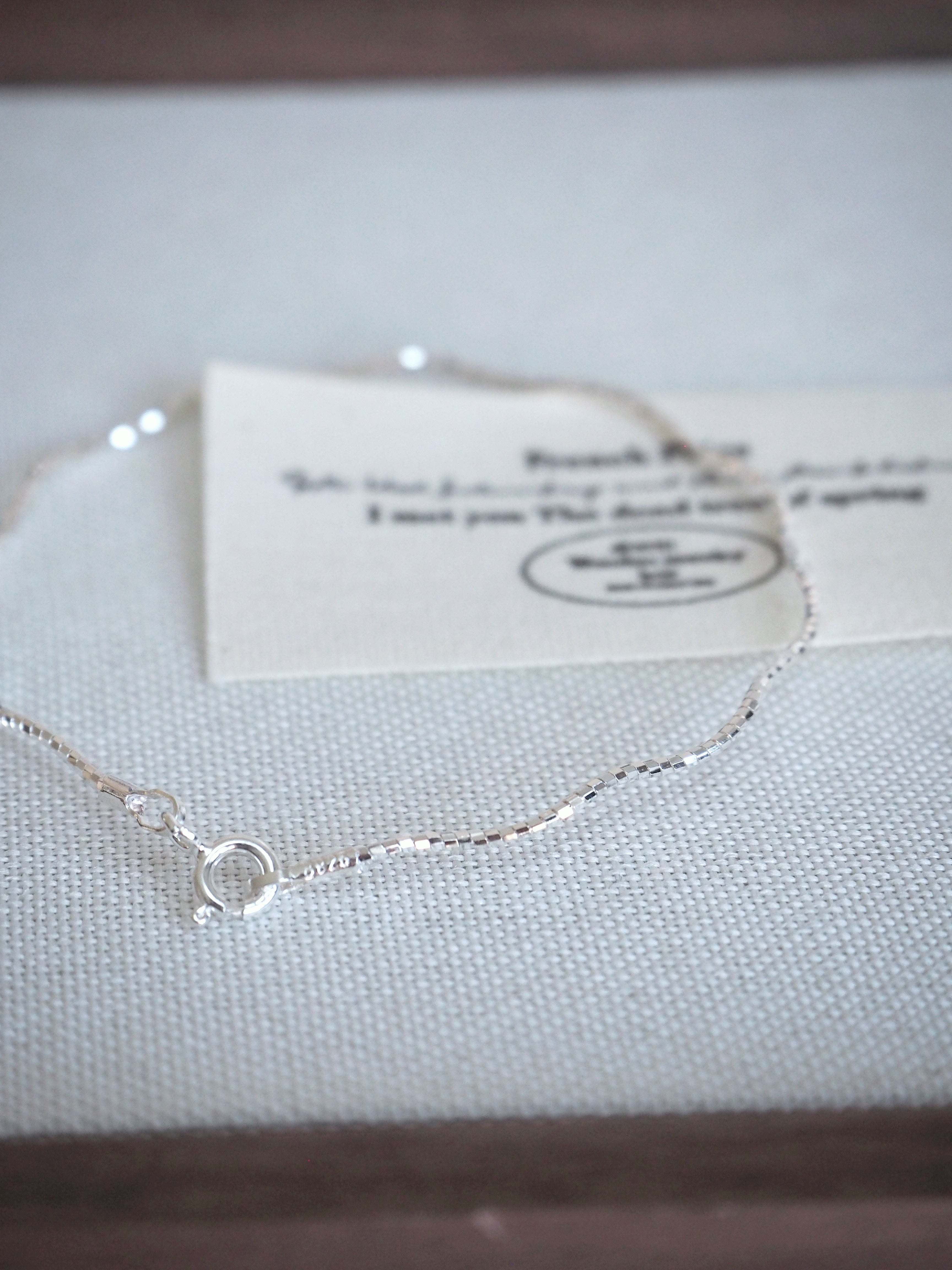 [925silver] simple wave bracelet