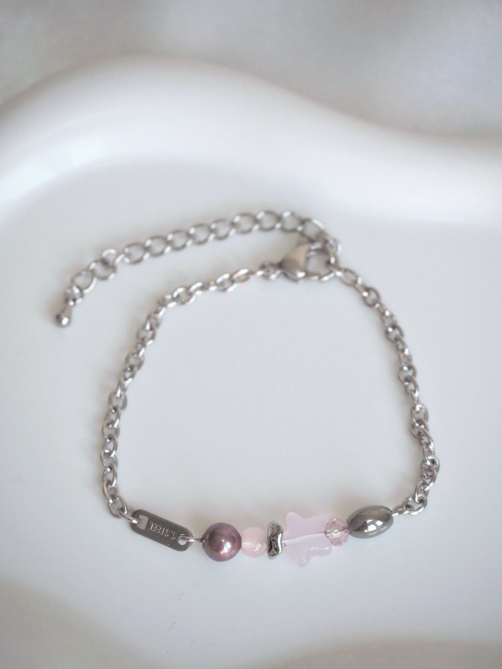 [surgical steel] star beads bracelet