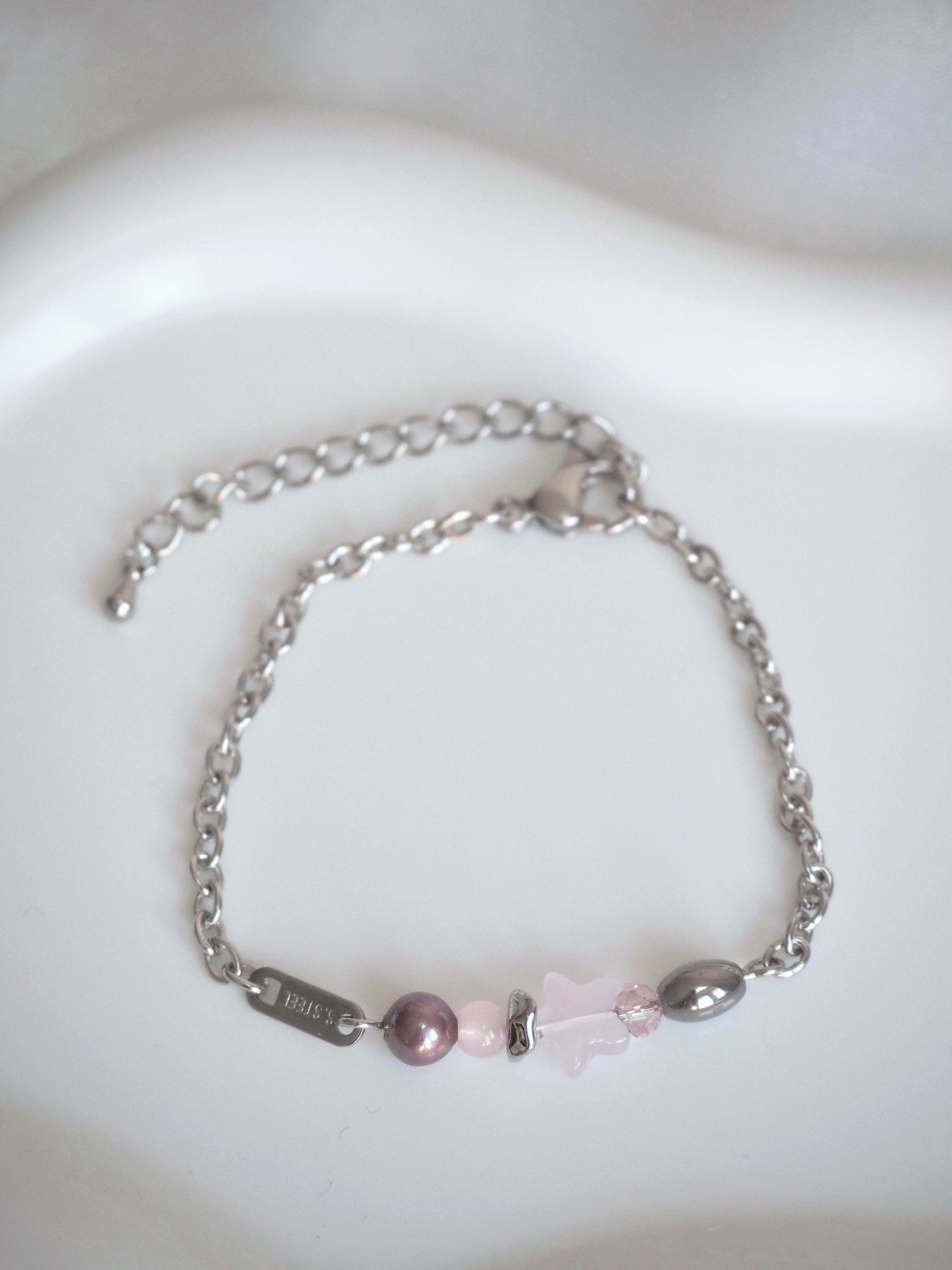 [surgical steel] star beads bracelet