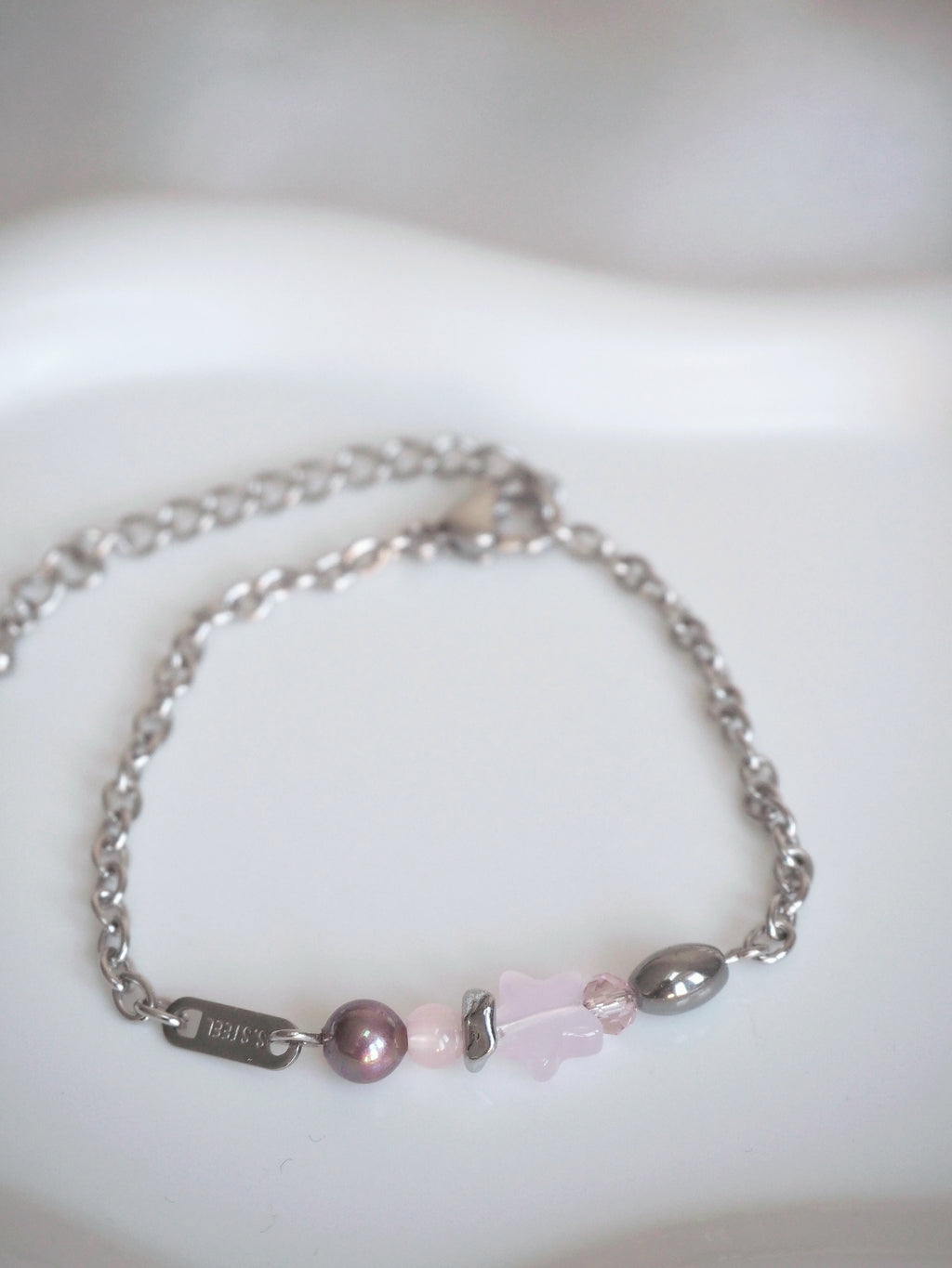 [surgical steel] star beads bracelet