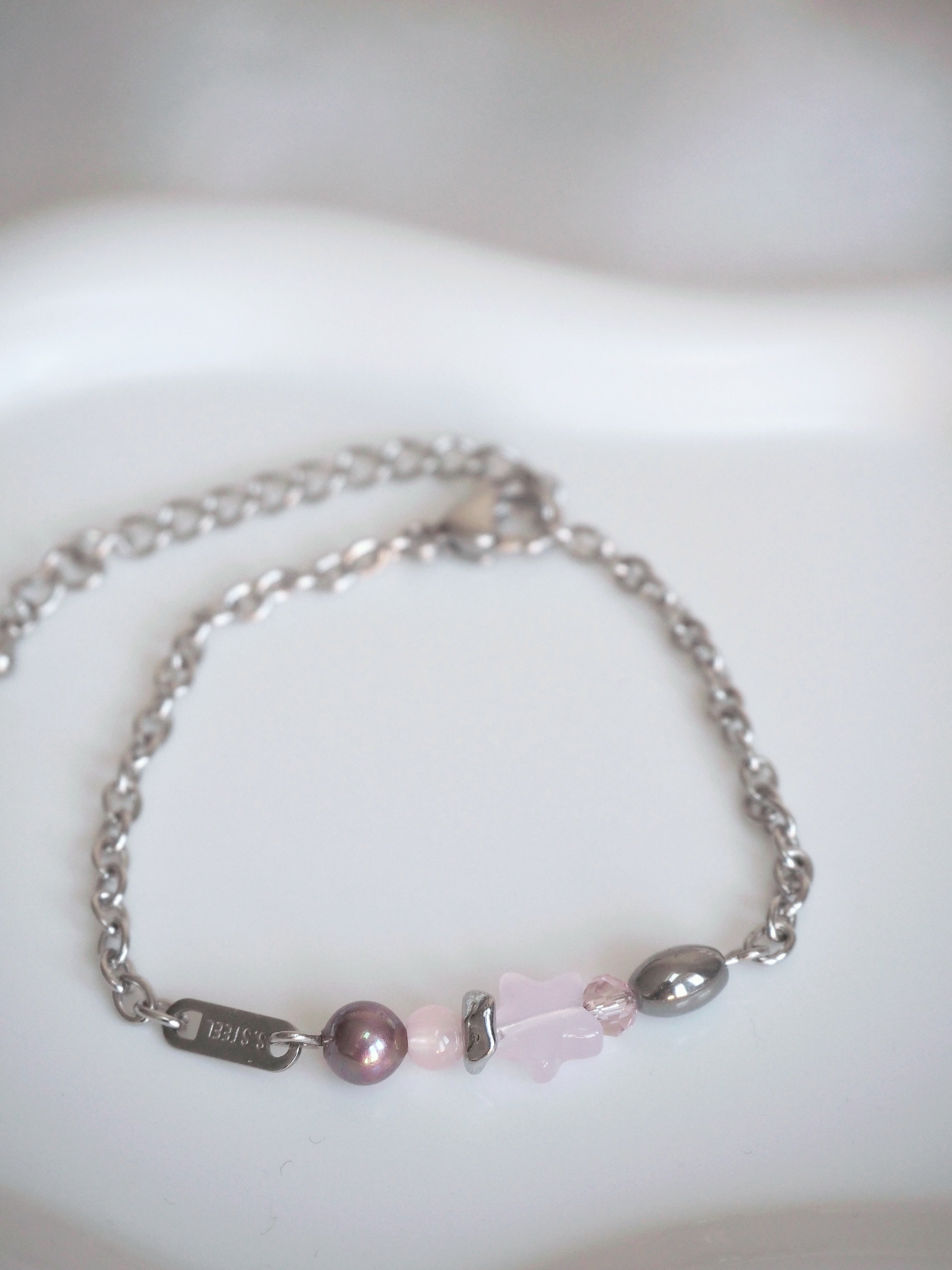 [surgical steel] star beads bracelet