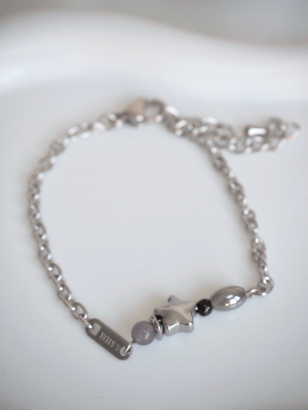 [surgical steel] star beads bracelet