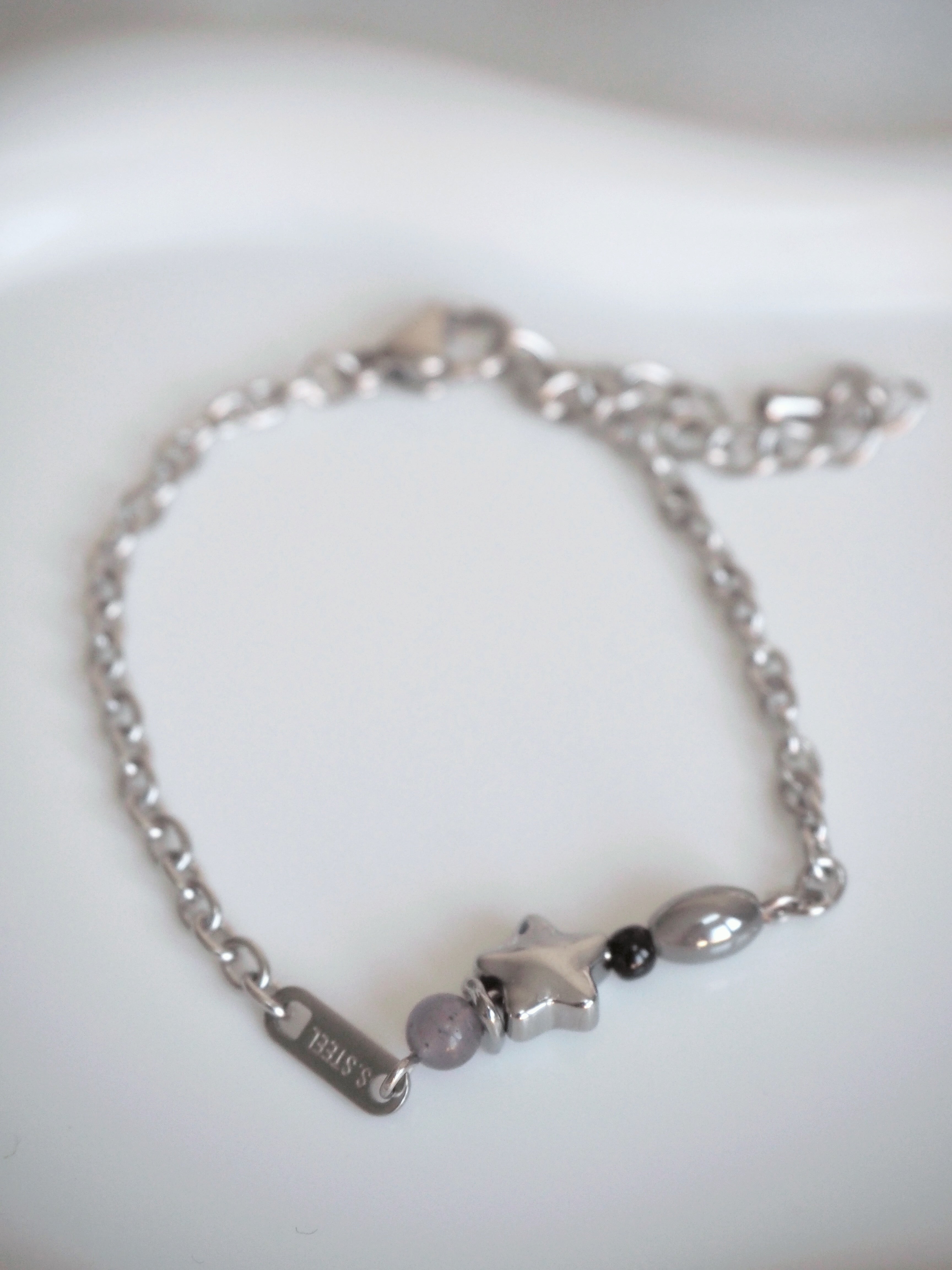 [surgical steel] star beads bracelet