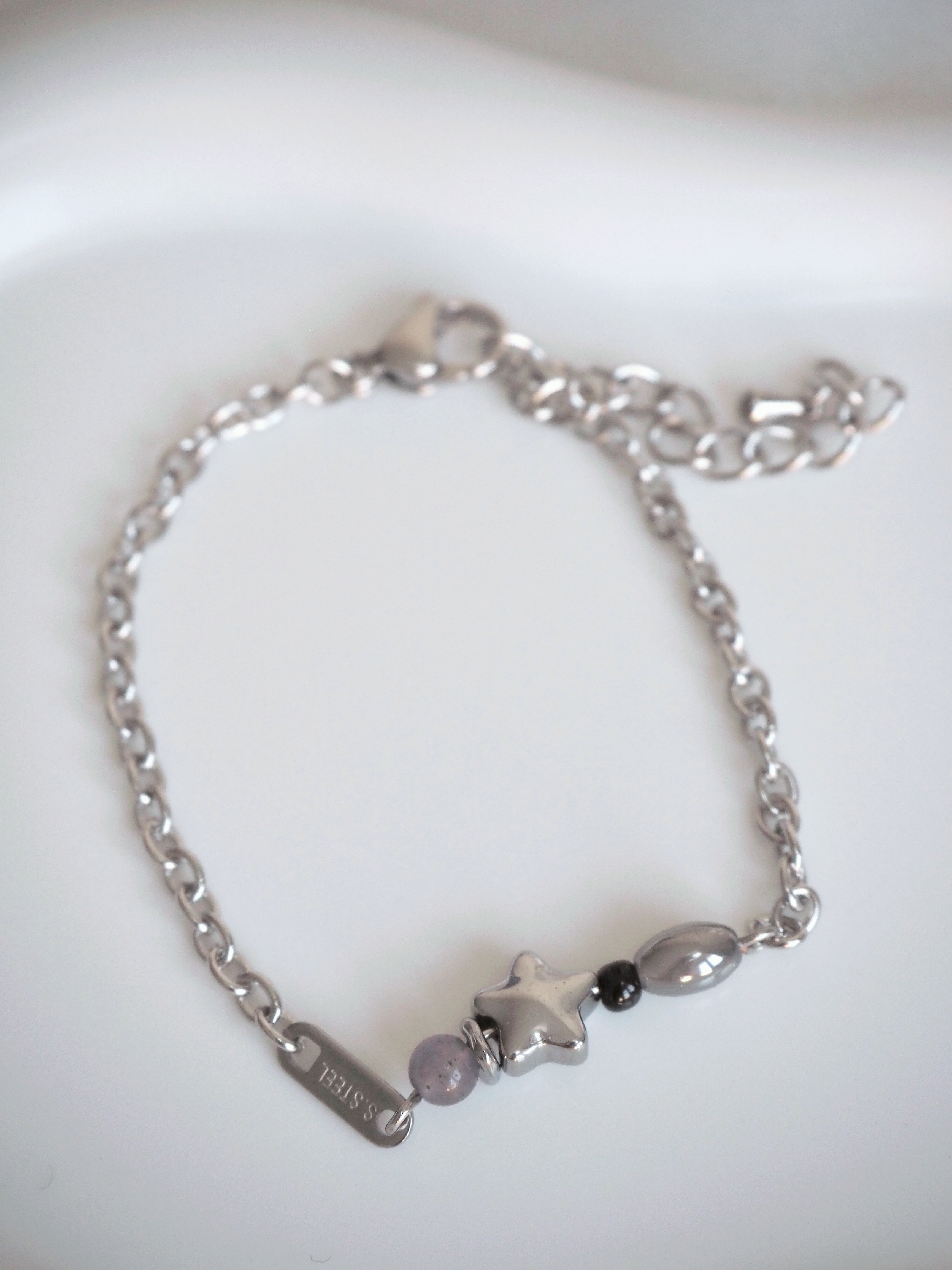 [surgical steel] star beads bracelet