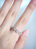 chunky pink heart ring