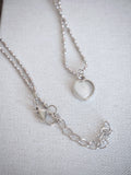 milky heart necklace
