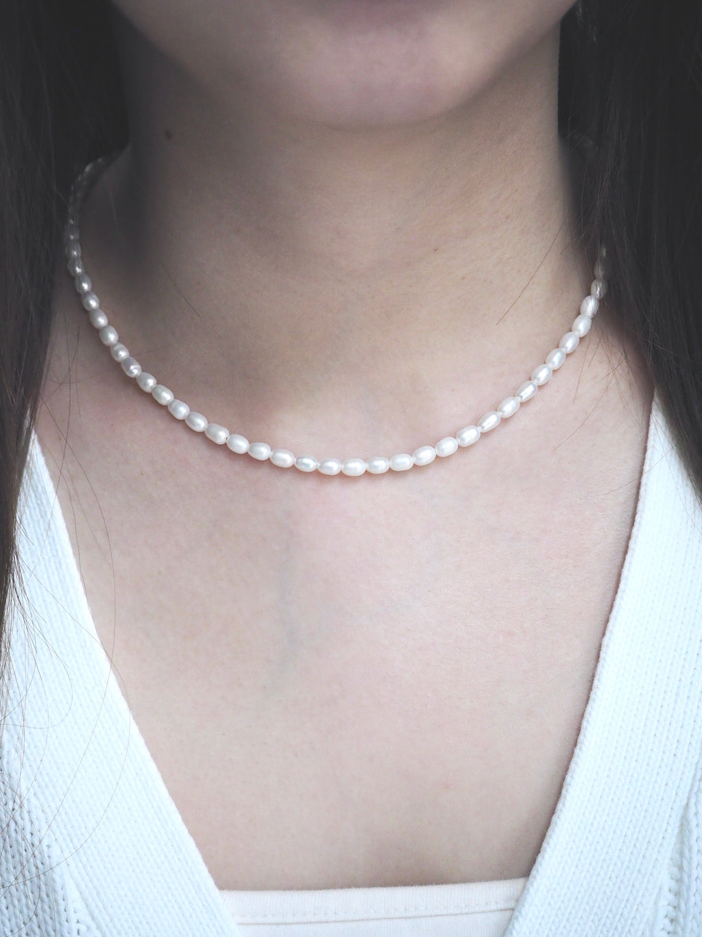 [925silver] freshwater pearl necklace