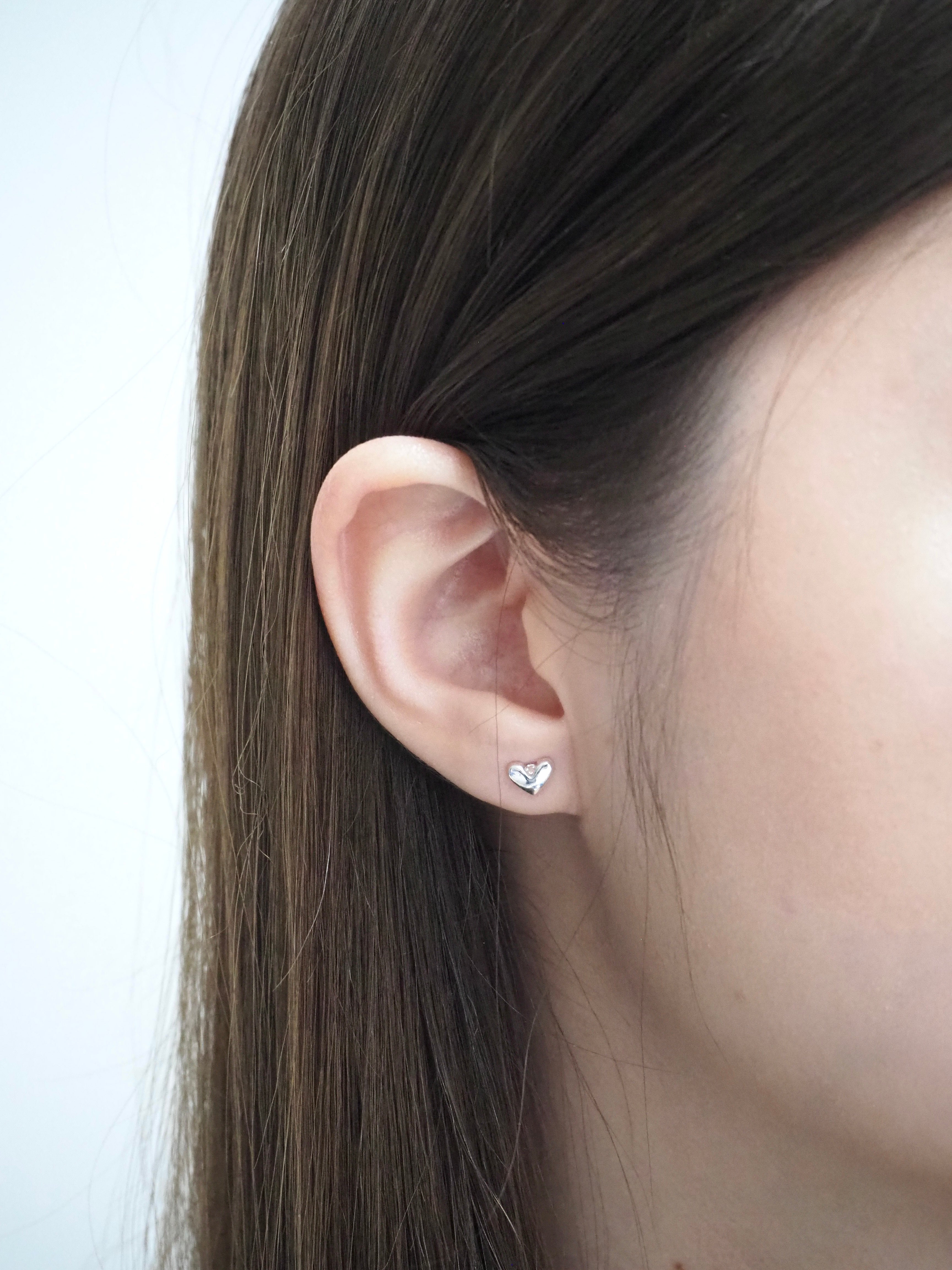 6-in-1 mini hearts earrings set