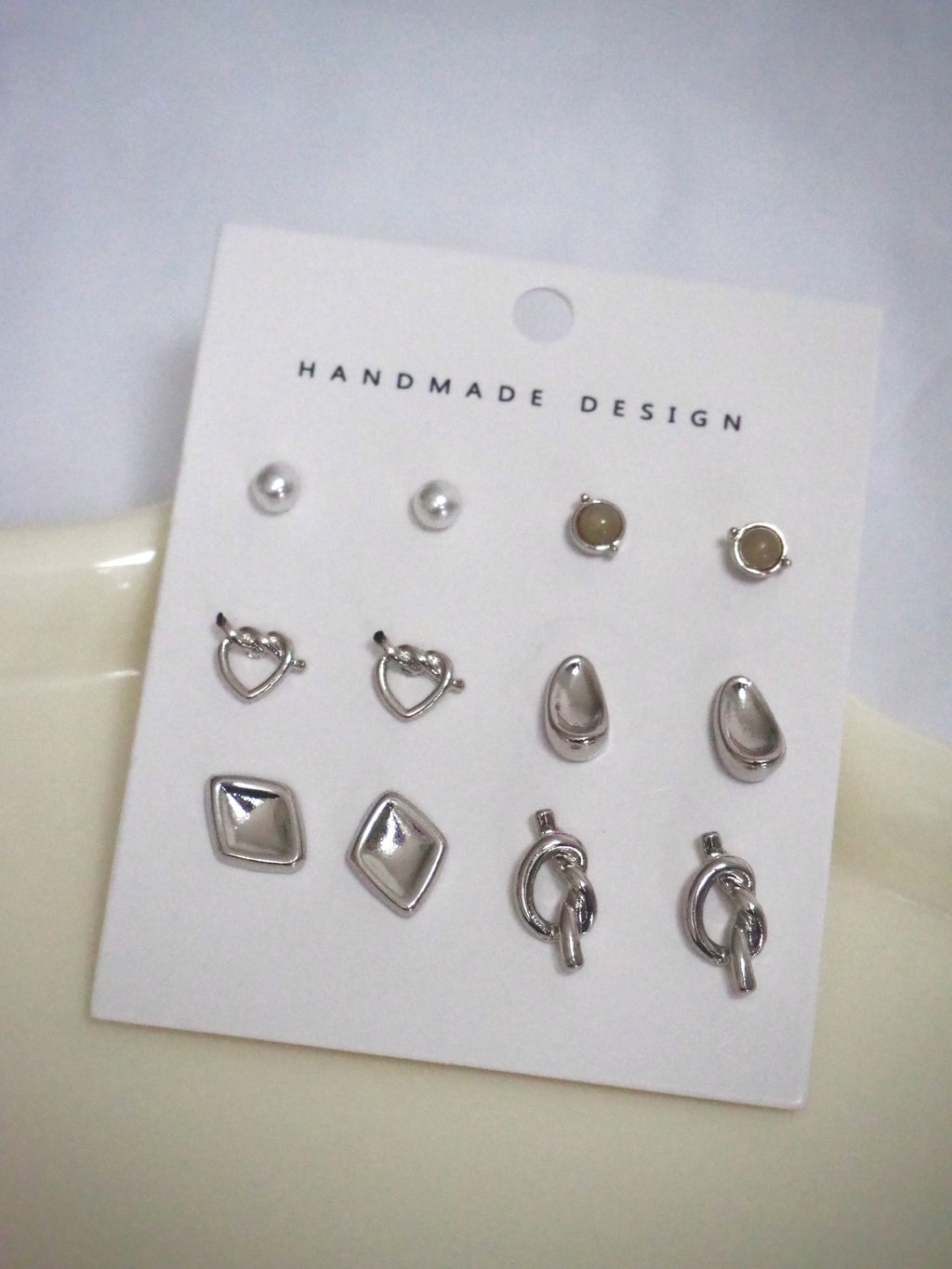 6-in-1 mini twisted earrings set