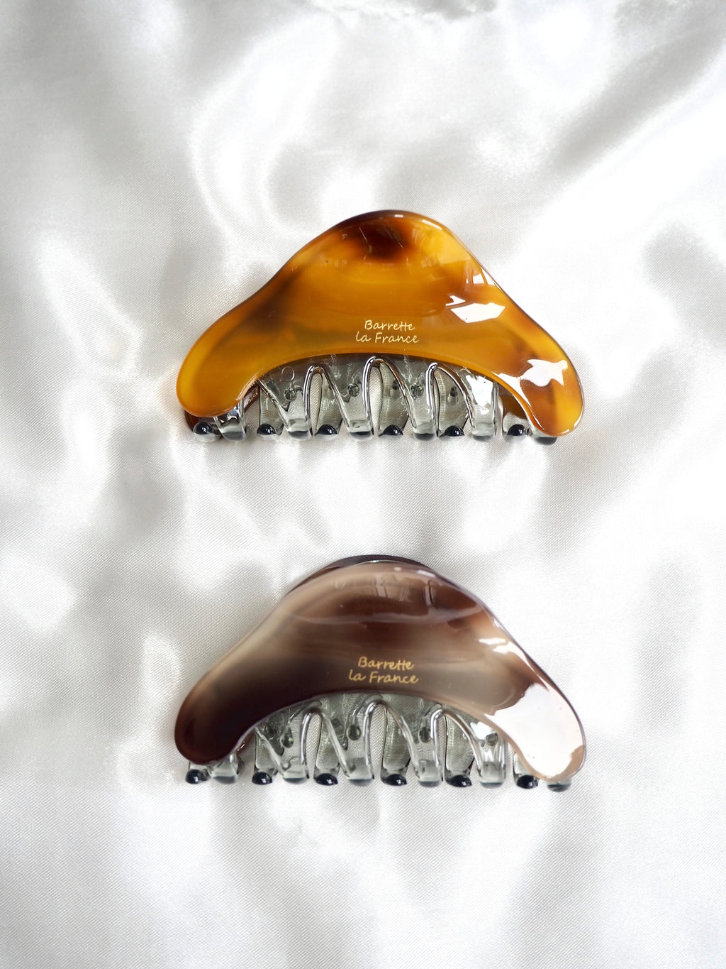 tortoiseshell two-tone claw clip