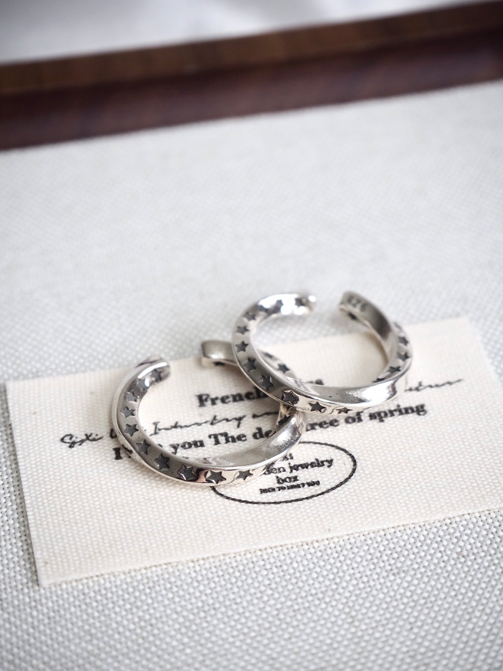 vintage star twist ring
