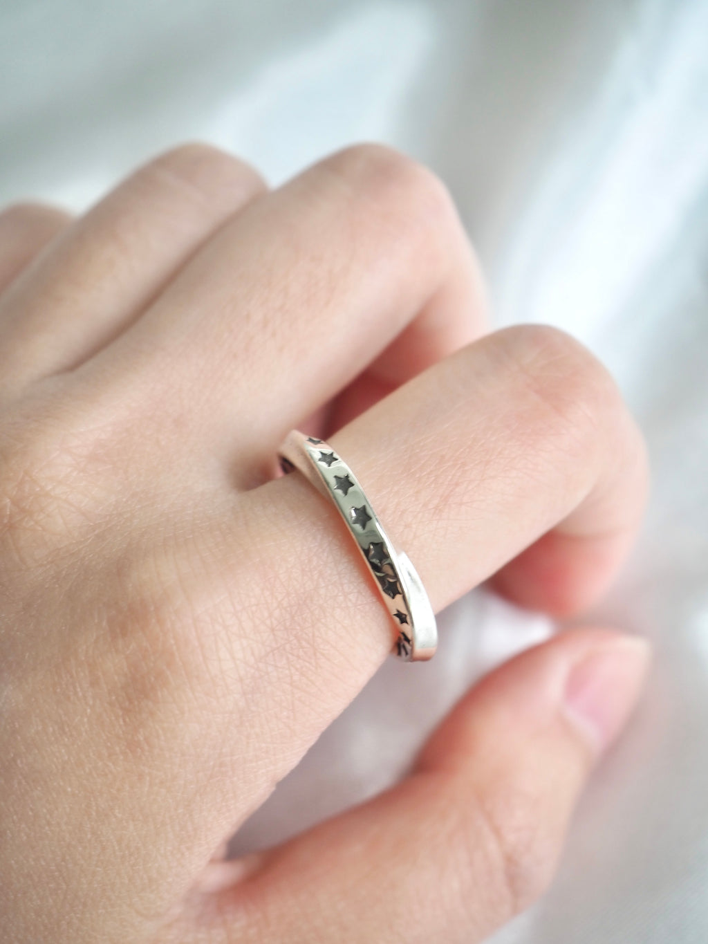 vintage star twist ring