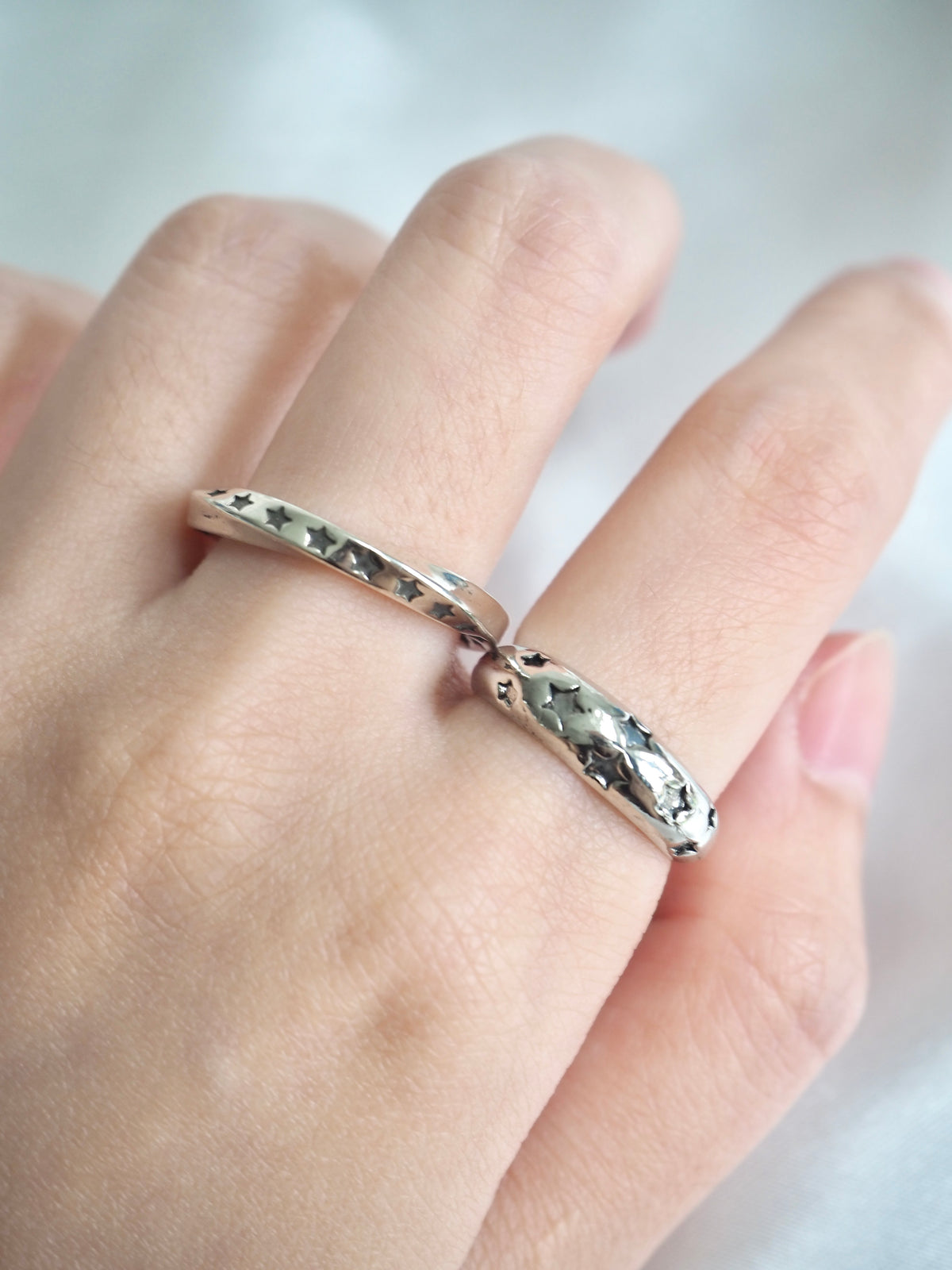 vintage star twist ring