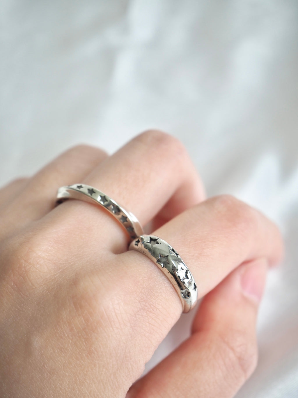 vintage star twist ring