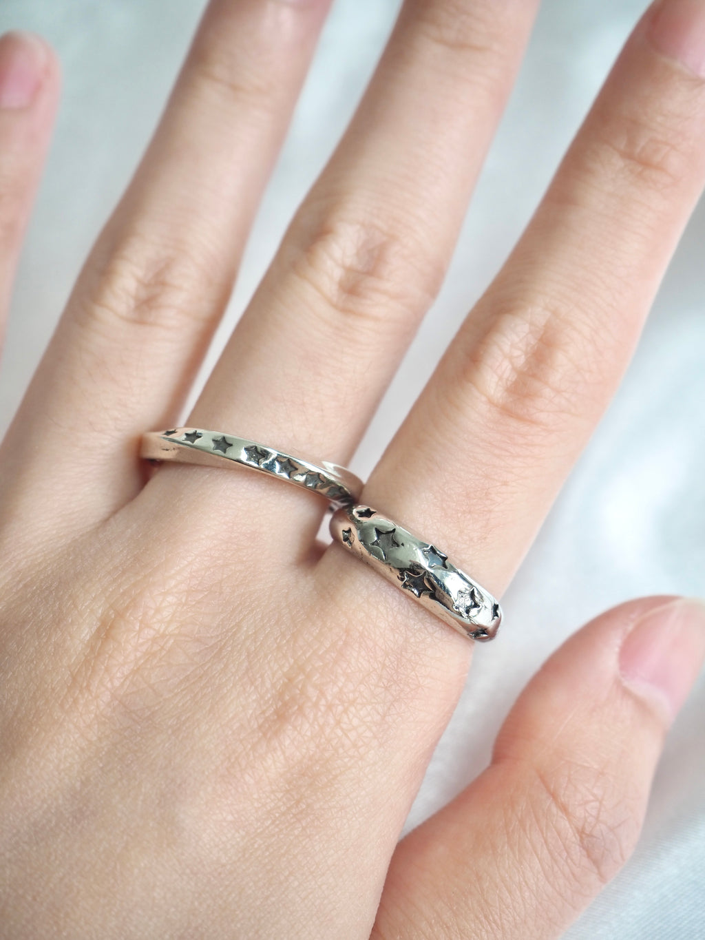 vintage star twist ring