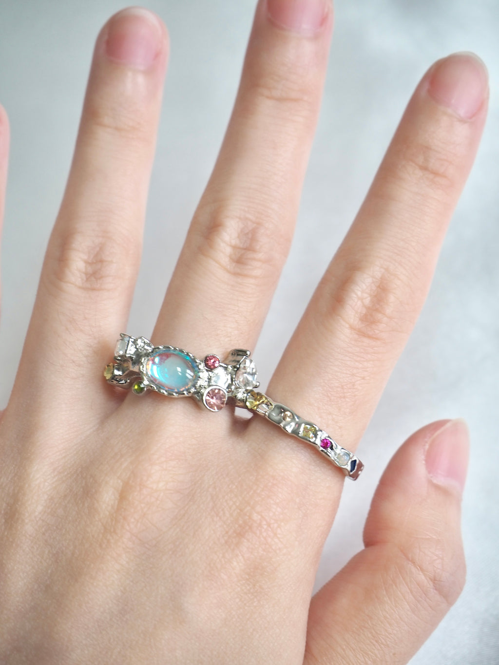 petite gemstone ring