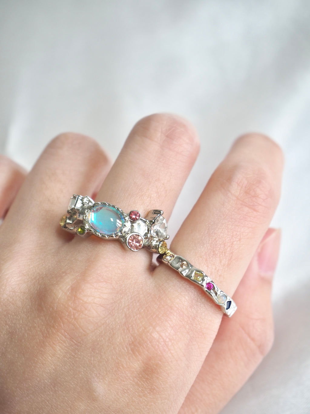 petite gemstone ring