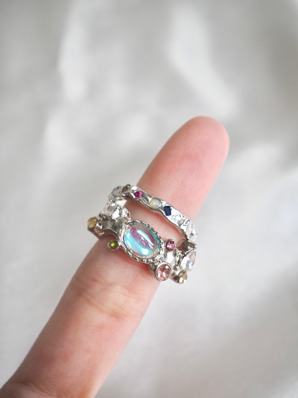 petite gemstone ring