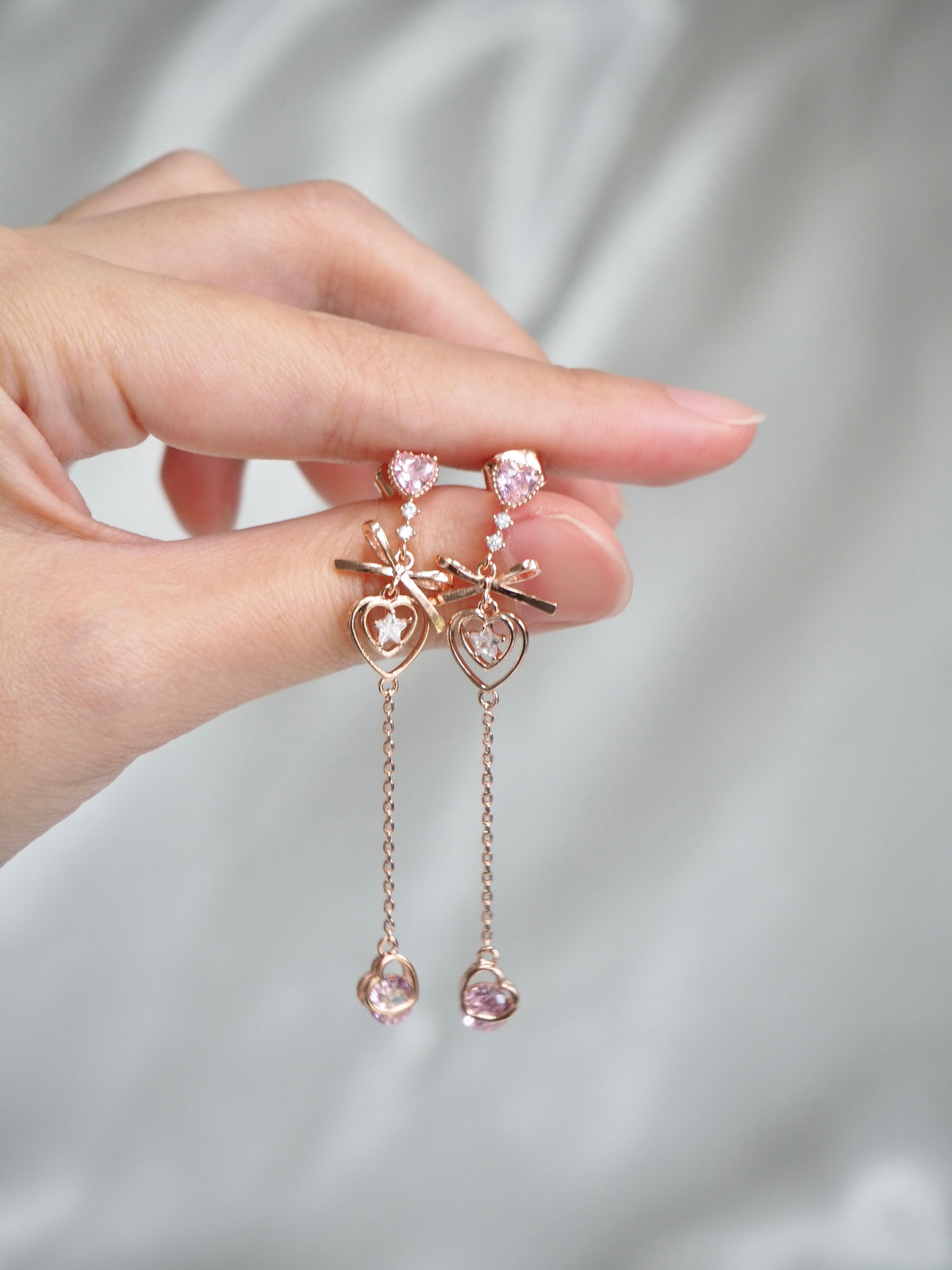 belle cascade earrings