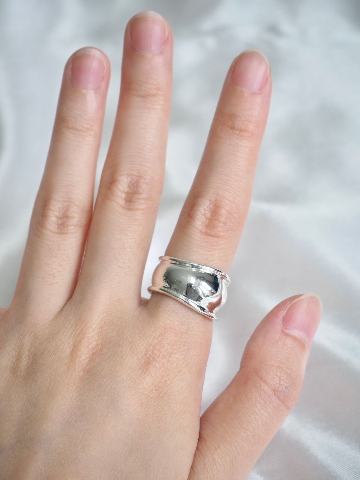 bold wave open ring