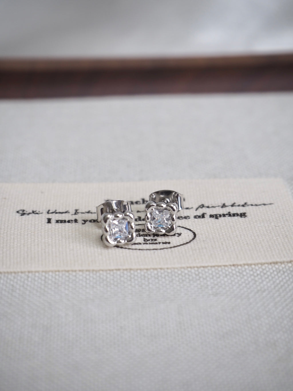 cushion cut stud earrings