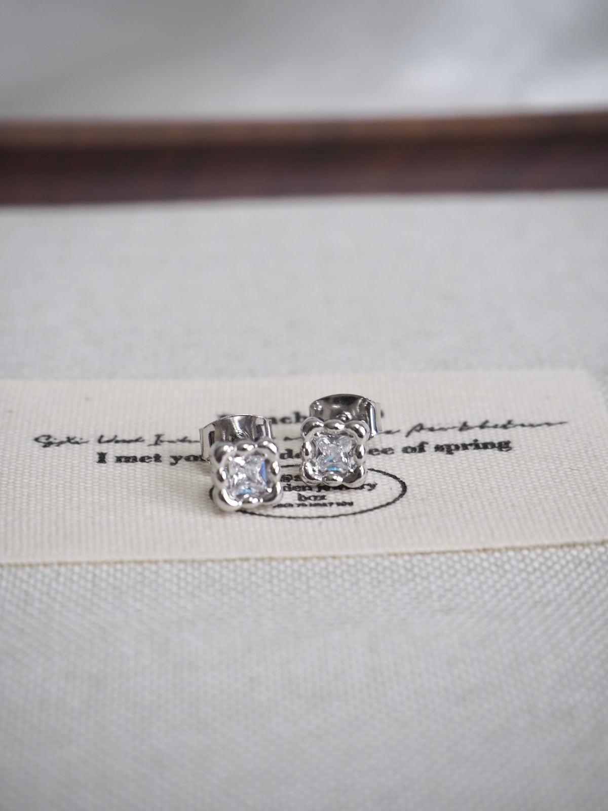 cushion cut stud earrings
