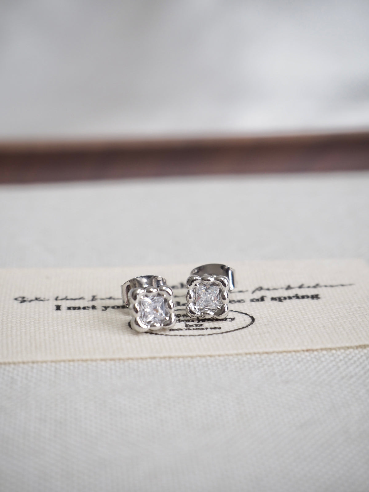 cushion cut stud earrings
