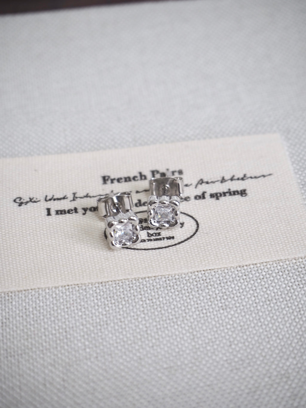 cushion cut stud earrings