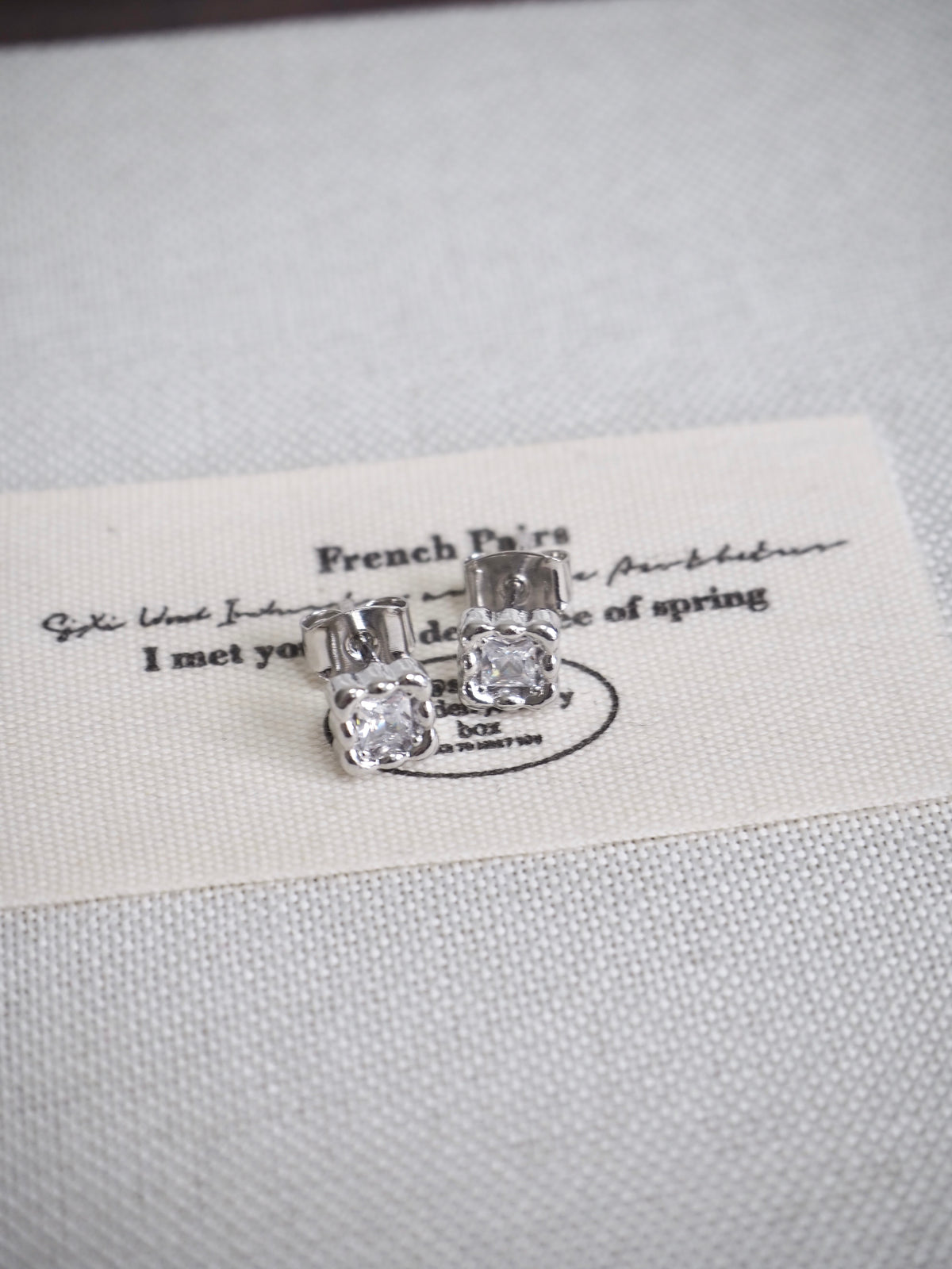 cushion cut stud earrings