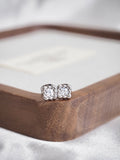 cushion cut stud earrings