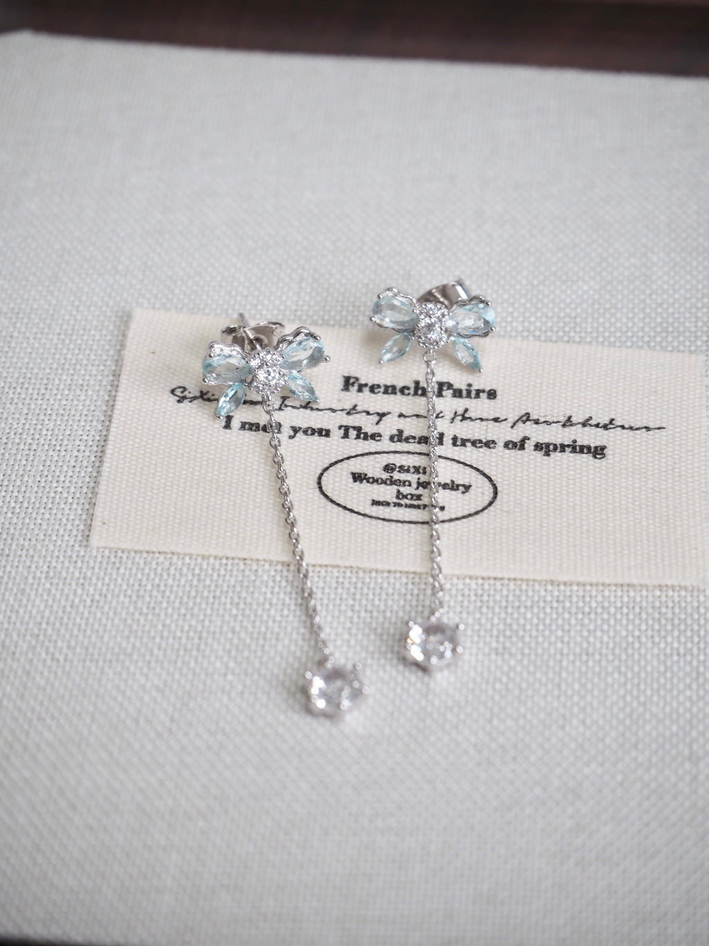 celestine ribbon earrings