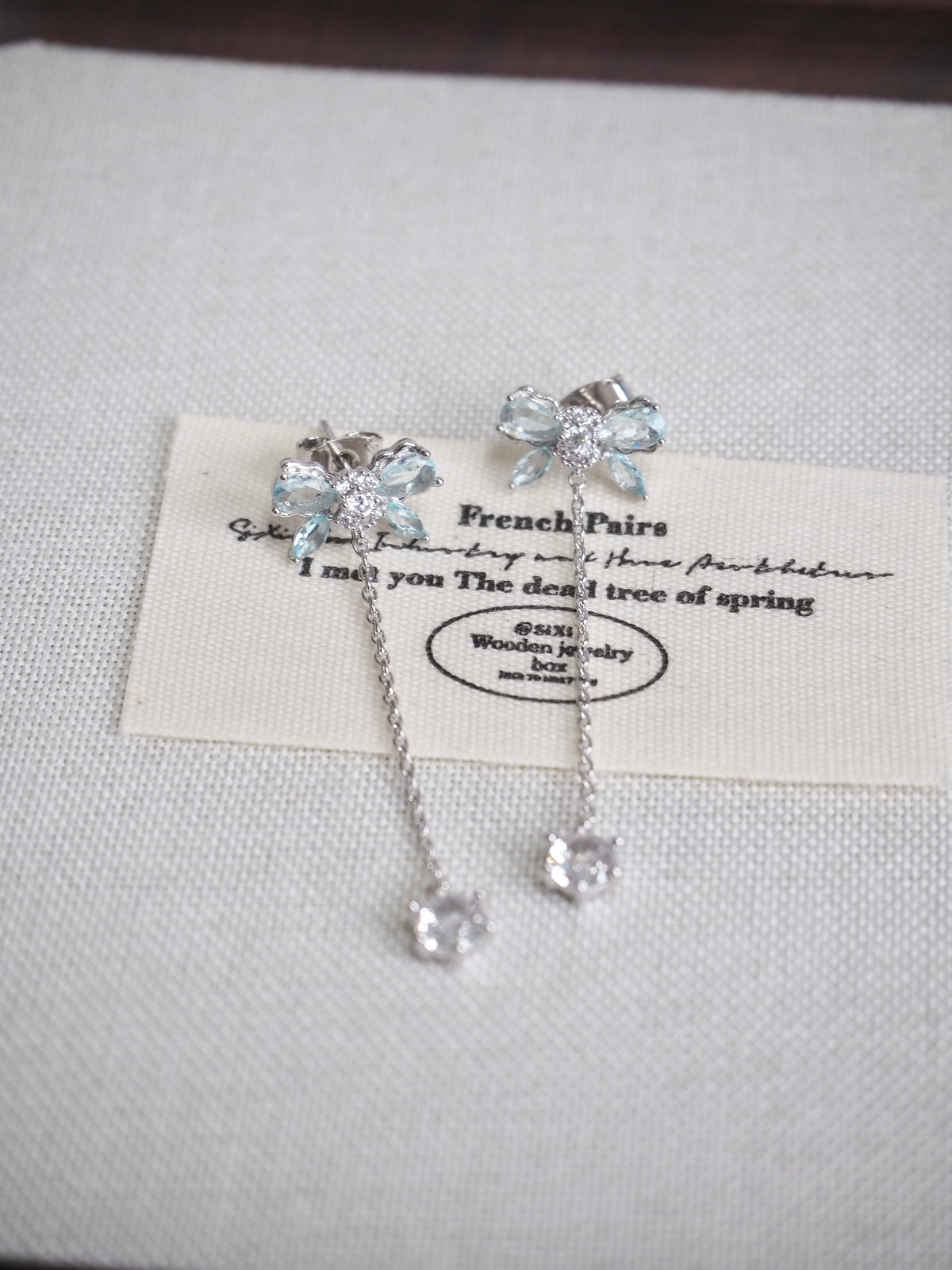 celestine ribbon earrings