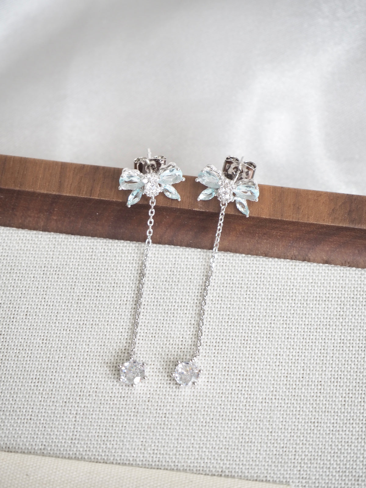 celestine ribbon earrings