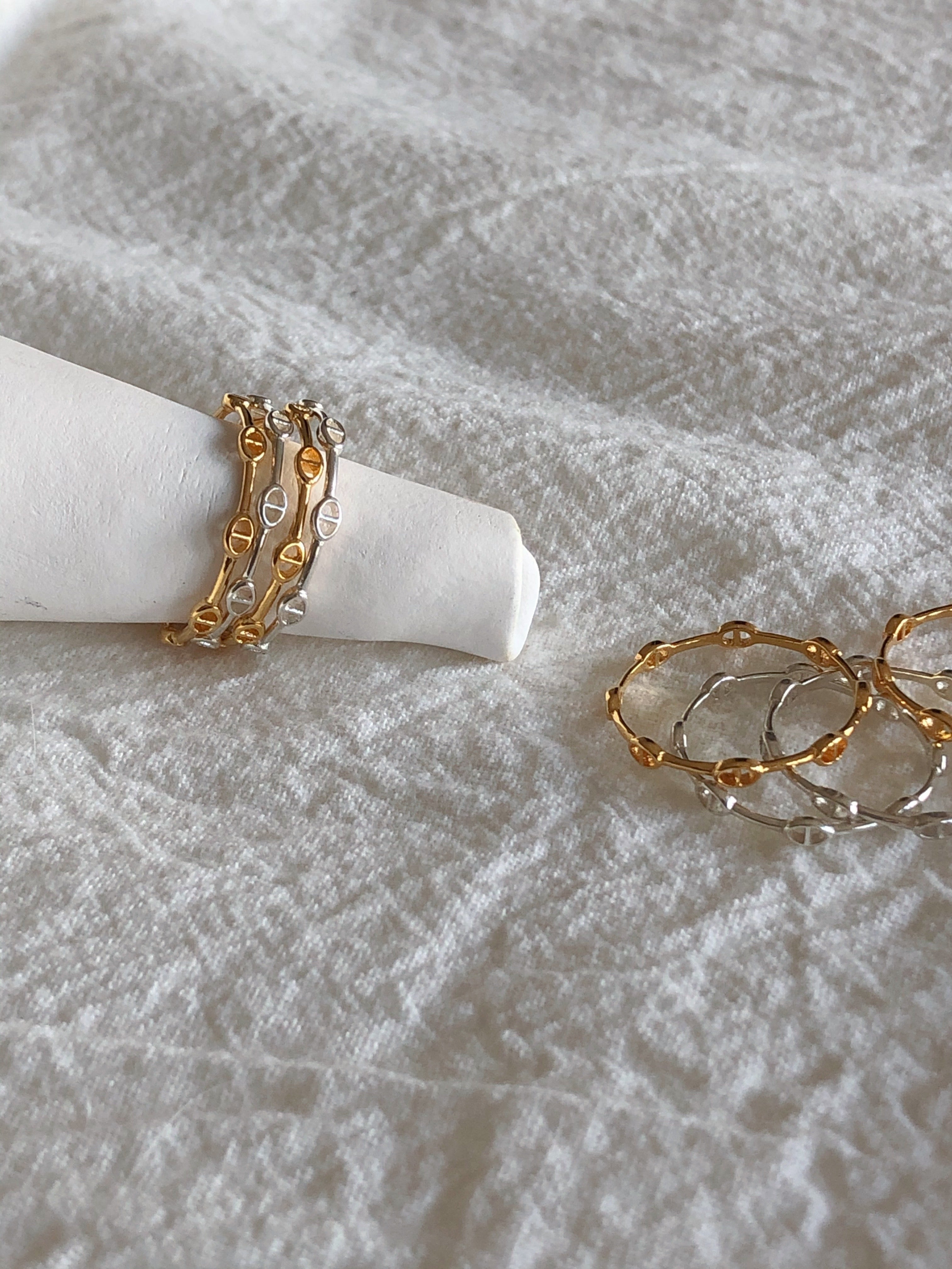 [925silver] mini chandelier ring