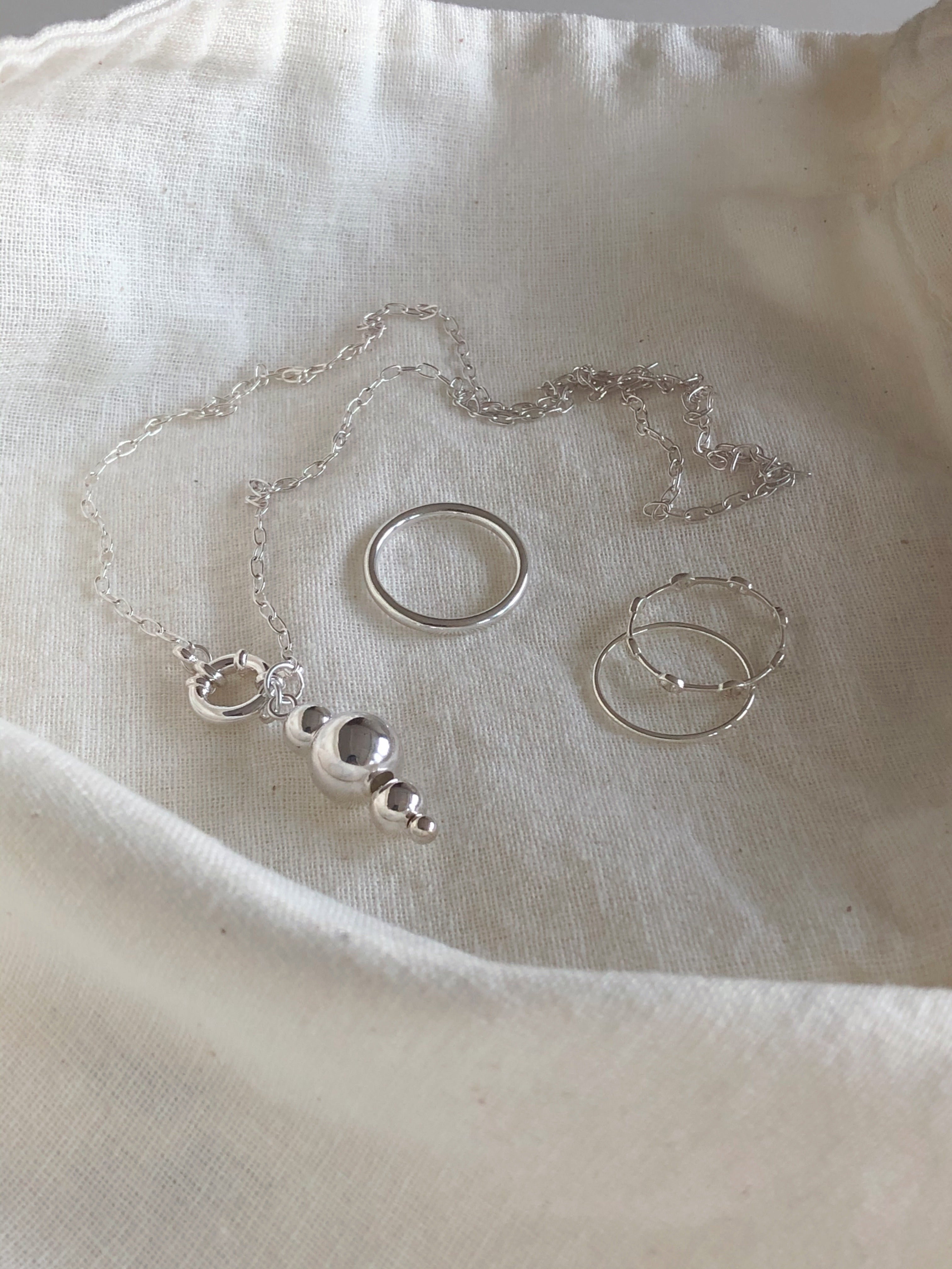 [925silver] mini chandelier ring
