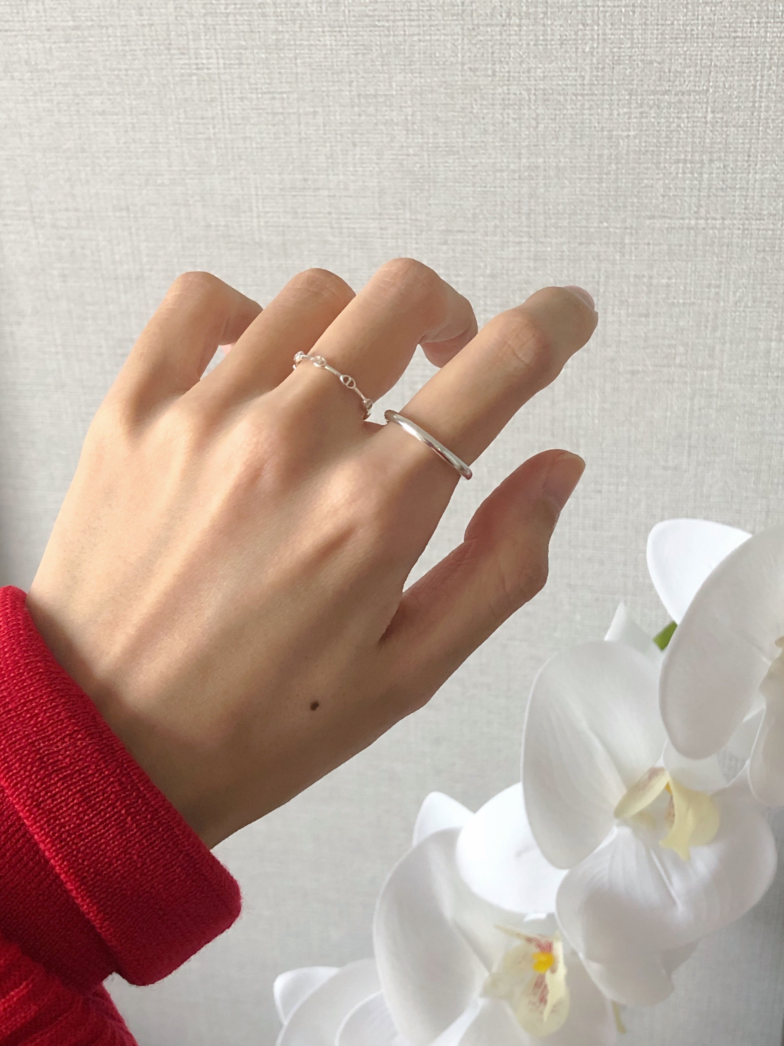 [925silver] mini chandelier ring