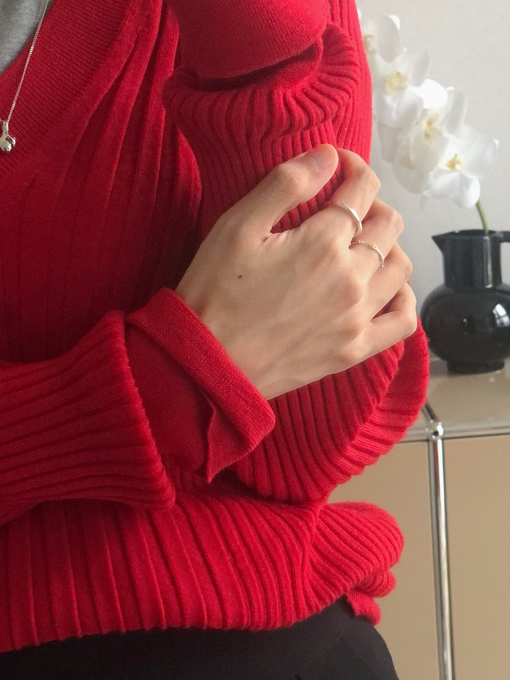 [925silver] mini chandelier ring